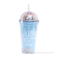 Rainbow Bubble reusable plastic cup
